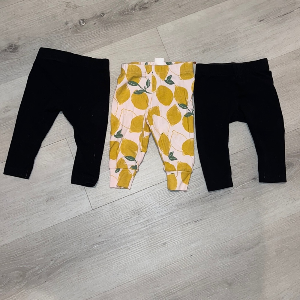 3 legging bundle size 3-6 month.